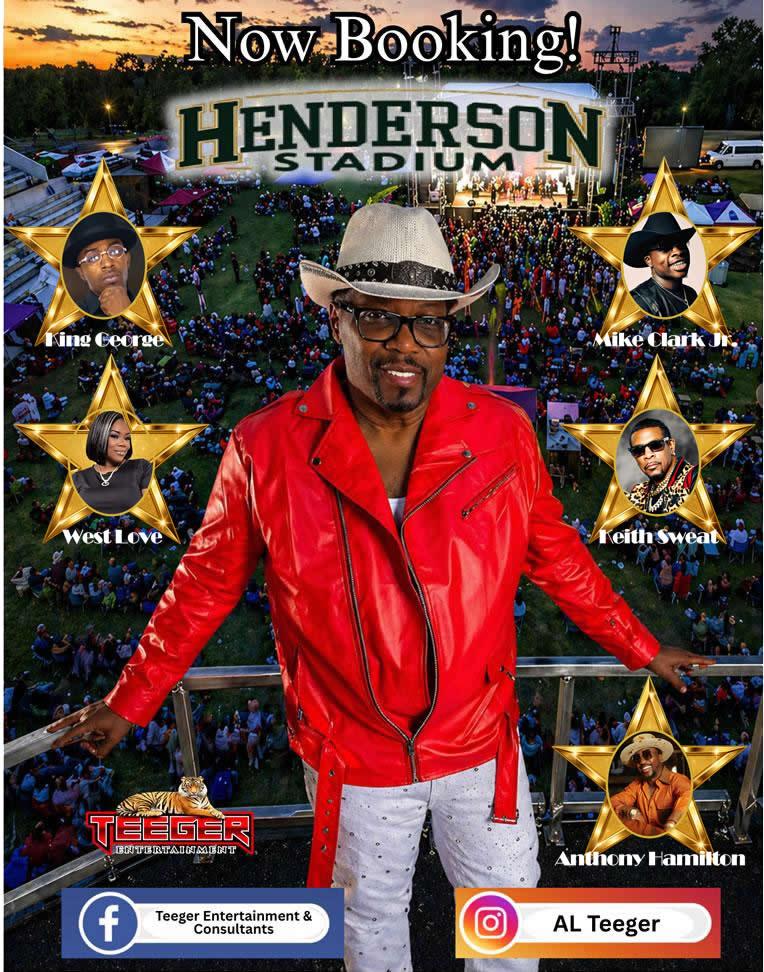 Now booking Henderson Stadium